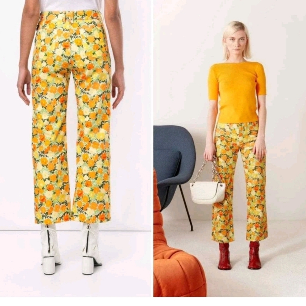 NWY Simon Miller Winter Blossom Floral Print Jeans MADE IN JAPAN‎ SZ 23 - Picture 2 of 16